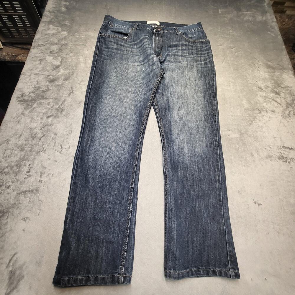 Paper Denim Jeans Mens 38x32 Blue Straight Regular Fit Medium Wash